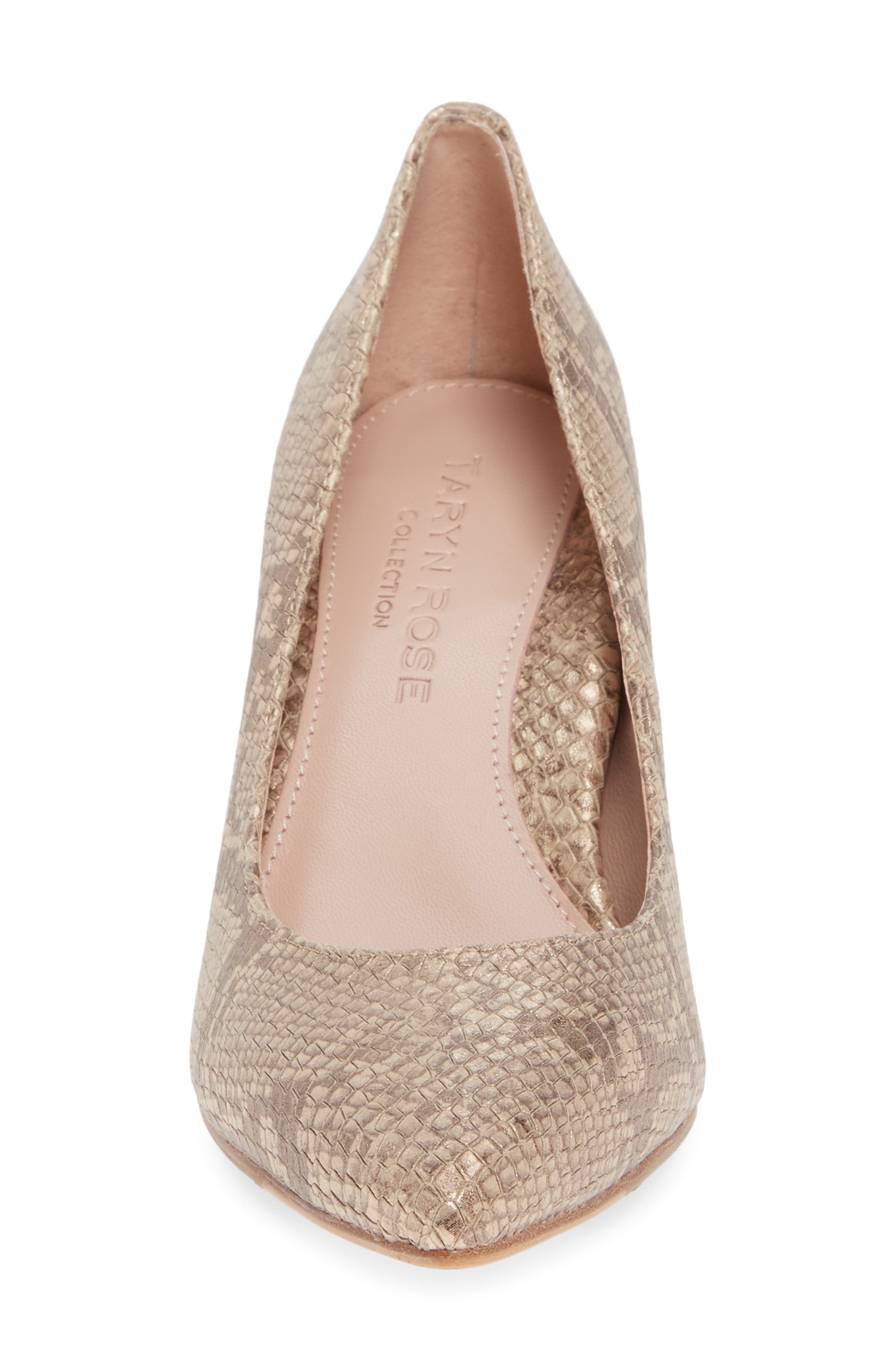 Gabriela Pointy Toe Pump, Alternate, color, SOFT GOLD LEATHER