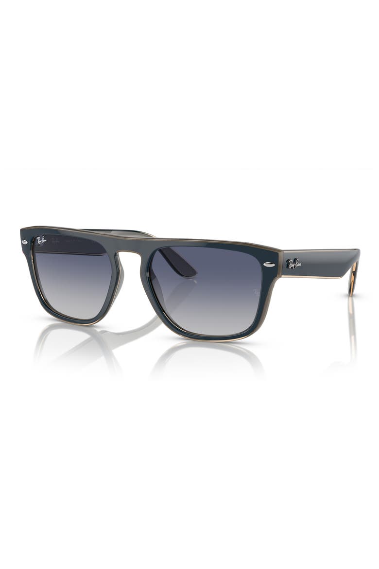 57mm Gradient Square Sunglasses, Alternate, color, GREY GRADIENT