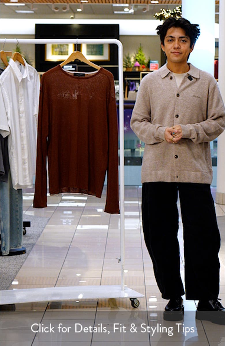 Kerwin Long Sleeve Linen T-Shirt, sales video thumbnail