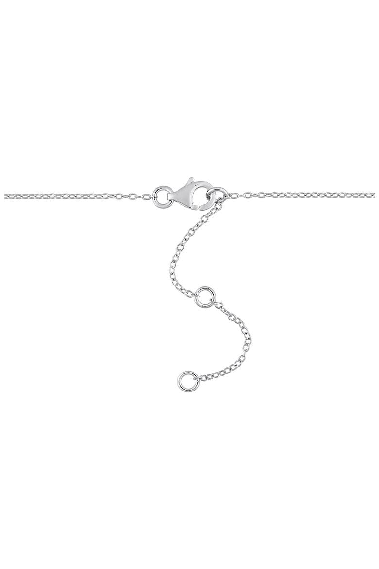 Dew Lab Created Moissanite Station Necklace & Bracelet Set, Alternate, color, SILVER