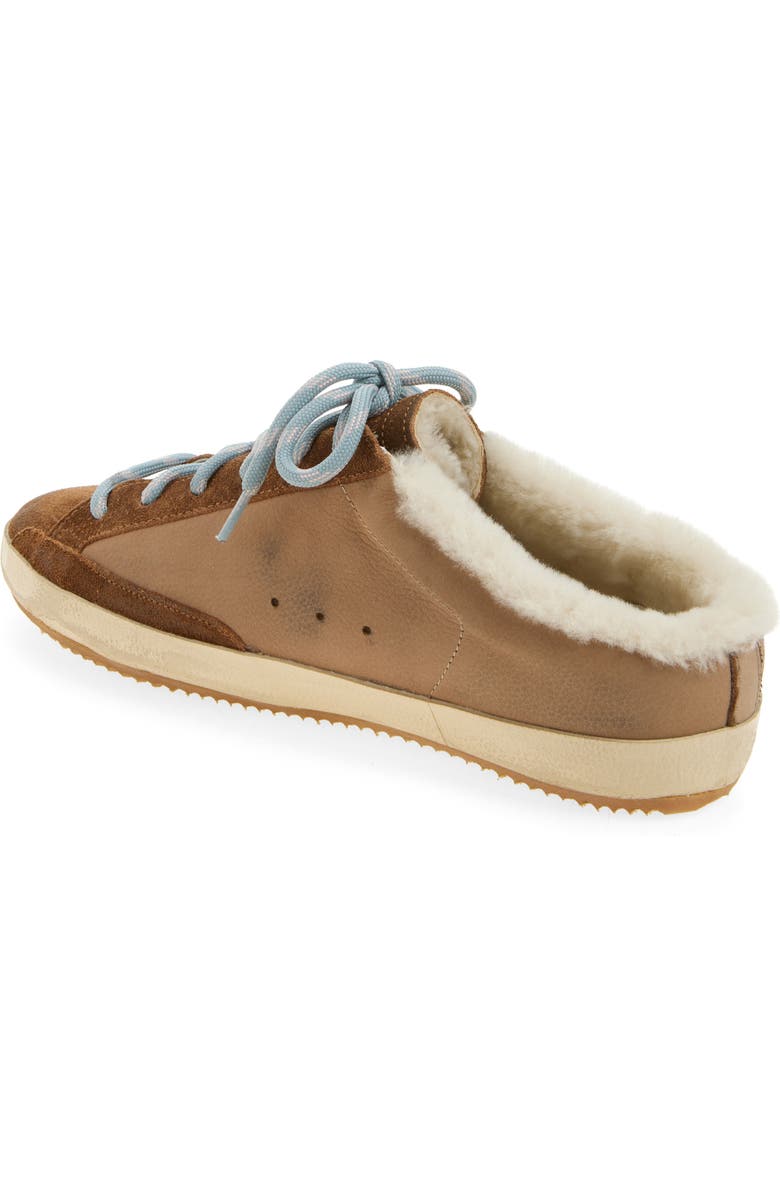 Golden Goose Super-Star Faux Shearling Lined Mule Sneaker, Alternate, color, Beige/ Cream