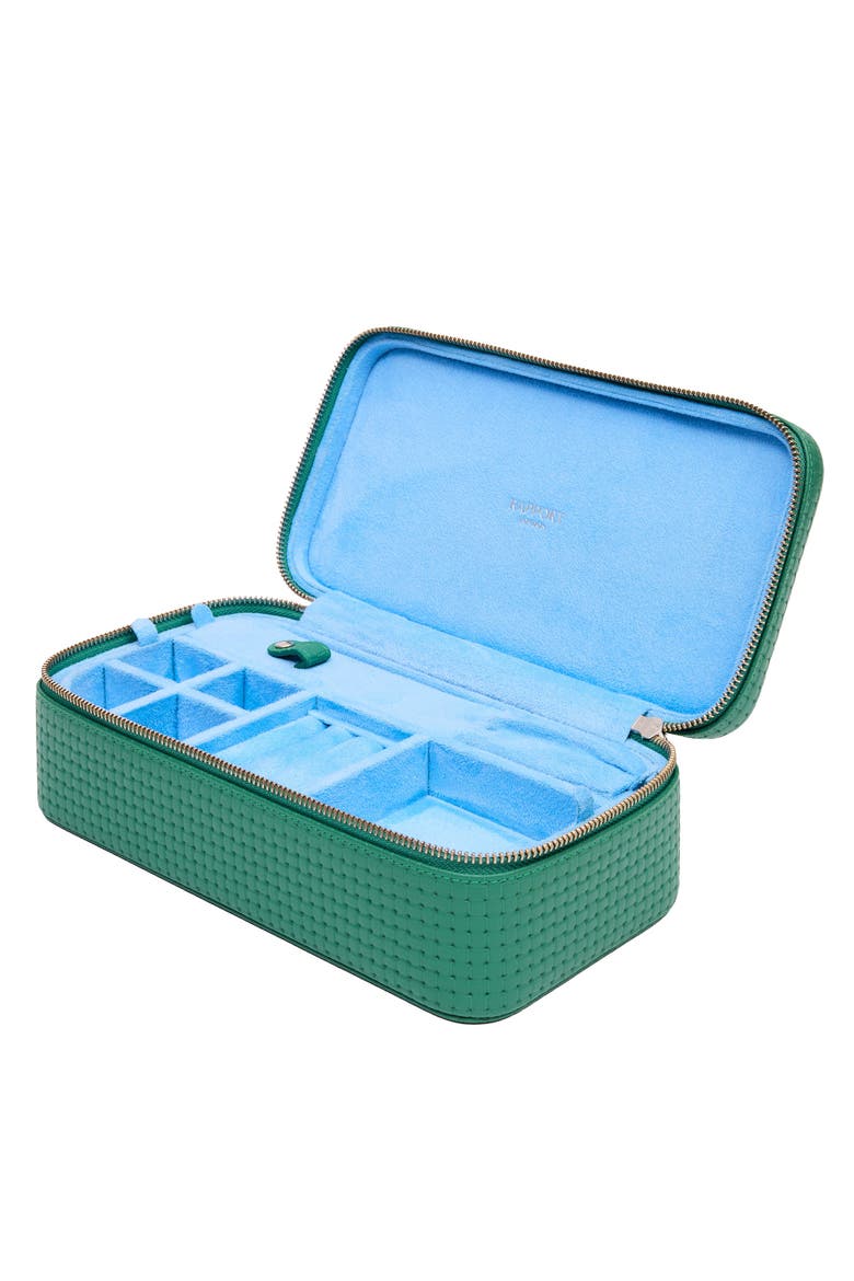Charlotte Jewelry Case, Alternate, color, Green