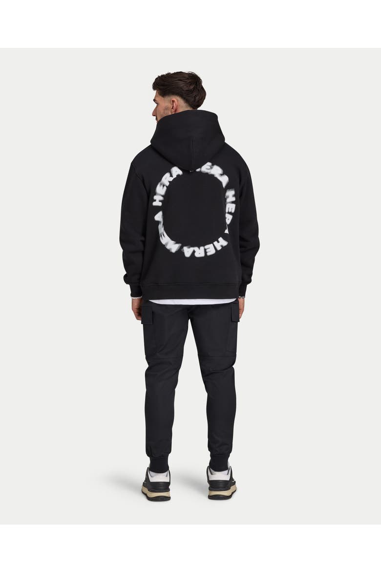 Motion Long Sleeve Oversized Hoodie, Alternate, color, Black