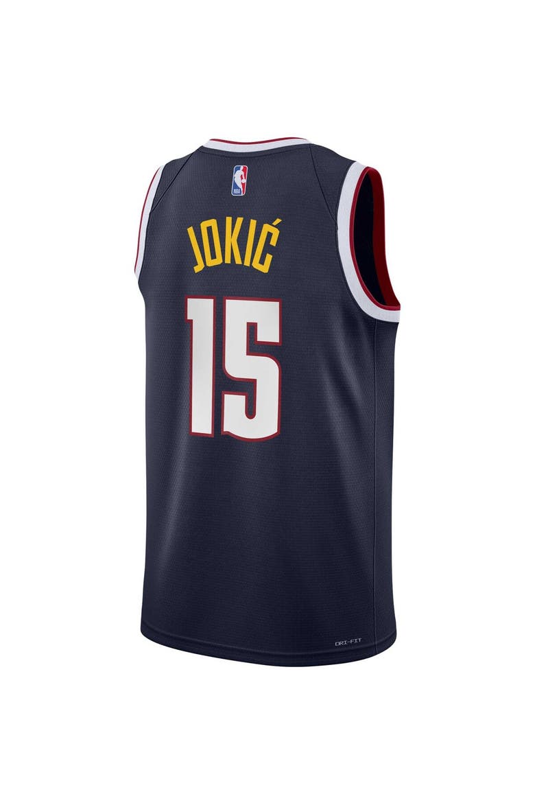 Youth Nike Nikola Jokic Navy Denver Nuggets Swingman Jersey - Icon Edition, Alternate, color, Navy