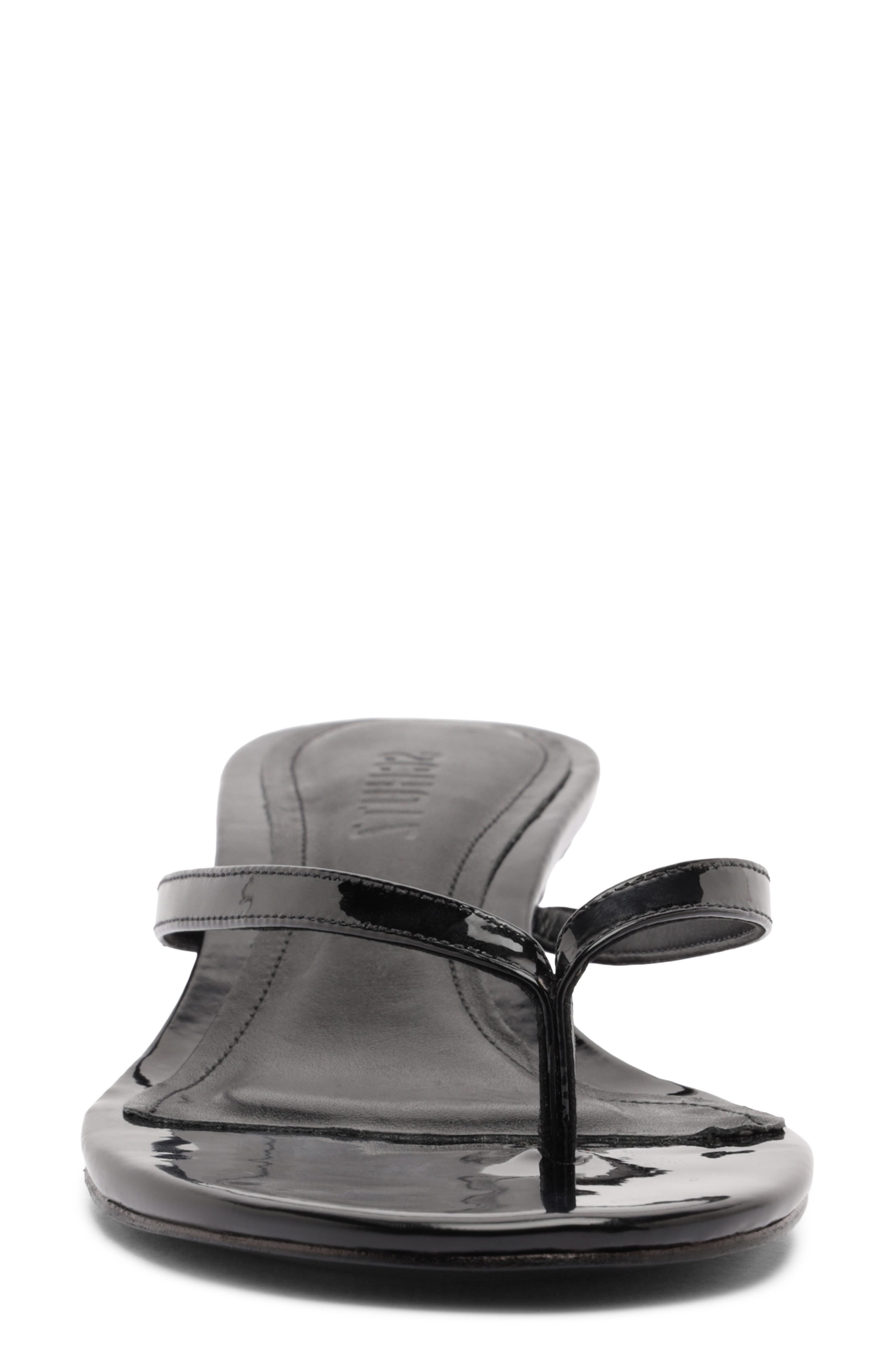 Schutz Carolyn Kitten Heel Sandal, Alternate, color, Black Patent