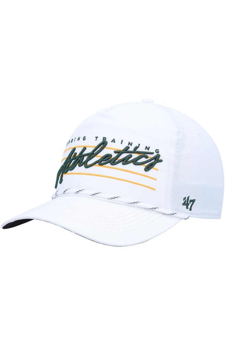 '47 Men's '47  White Oakland Athletics Downburst Hitch Snapback Hat, Main, color, White