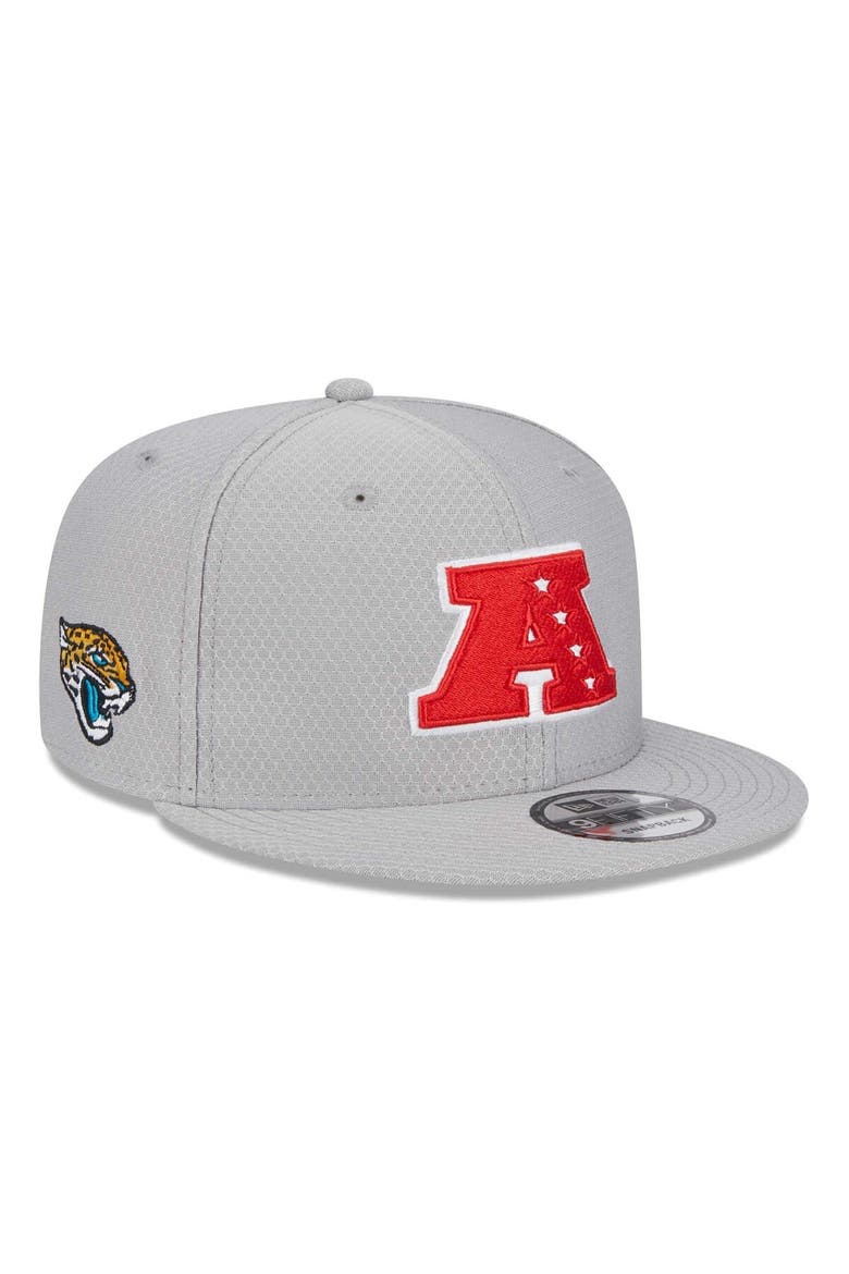 Men's New Era Gray Jacksonville Jaguars 2024 Pro Bowl 9FIFTY Adjustable Snapback Hat, Main, color, Gray