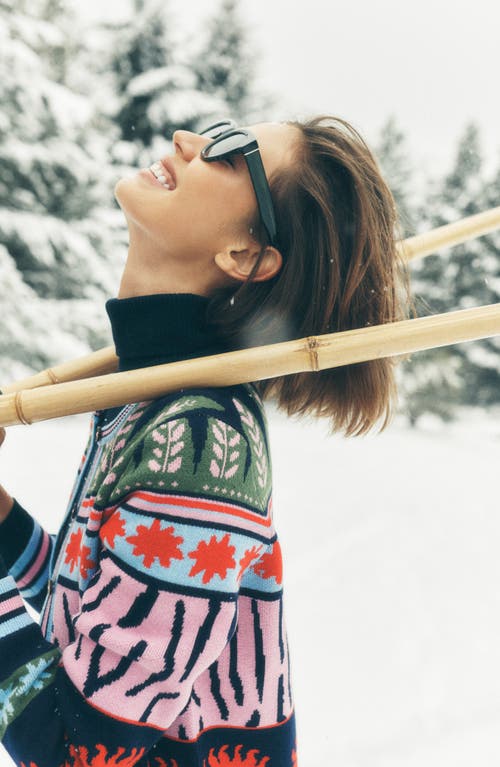 Boden Jacquard Longline Cardigan In Green