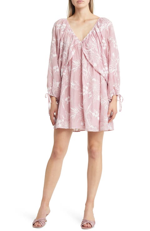 Cheryl Floral Long Sleeve Babydoll Minidress