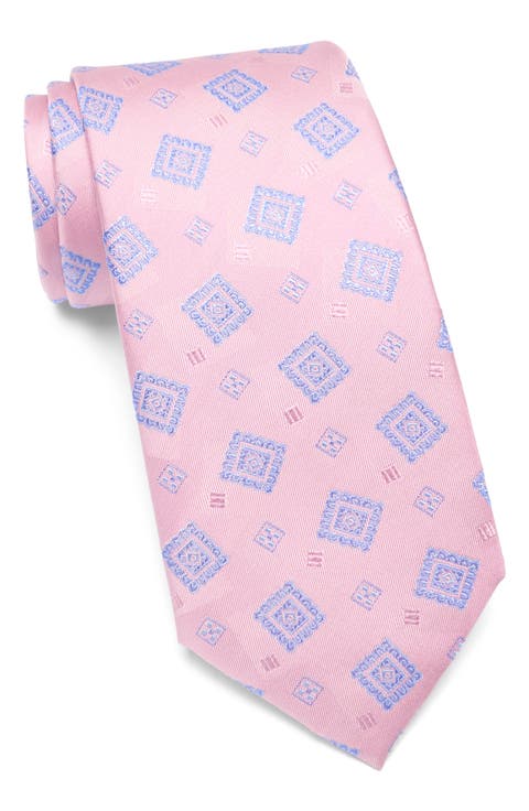 Medallion Jacquard Silk Tie