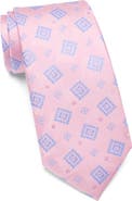 Duchamp Medallion Jacquard Silk Tie