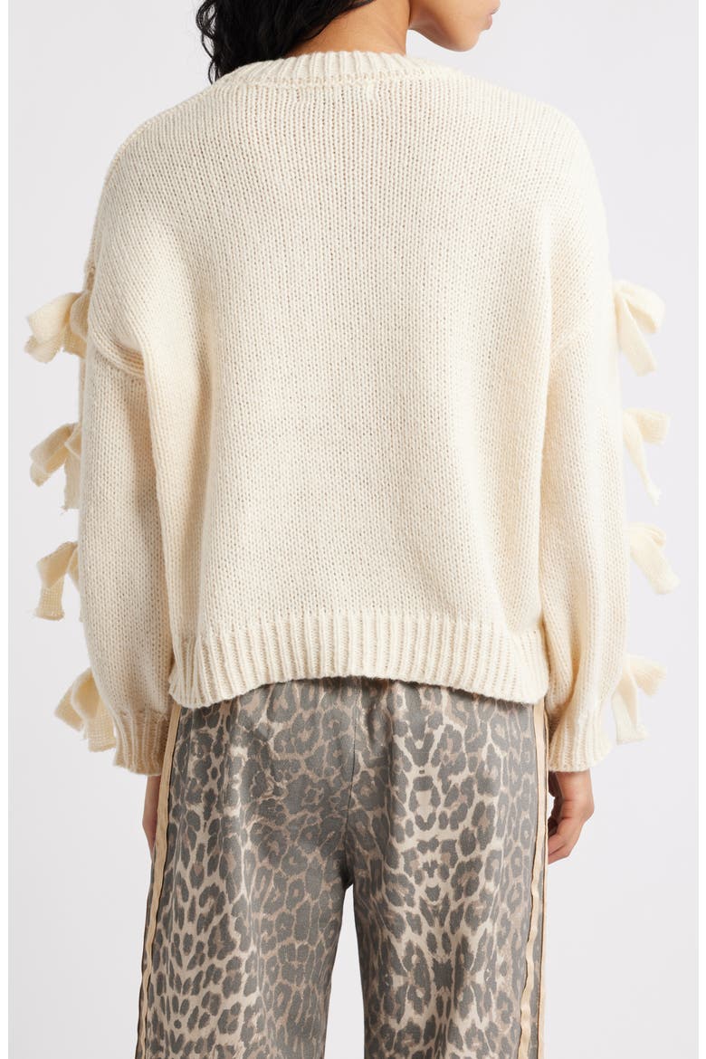 Lover Tie Sleeve Sweater, Alternate, color, IVORY