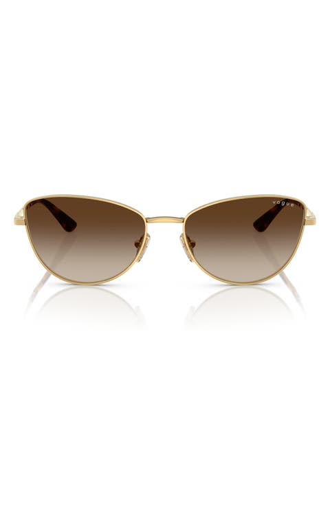 56mm Polarized Butterfly Sunglasses