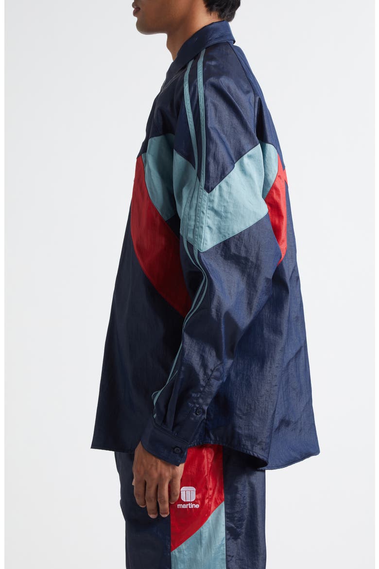 Shirt Track Jacket, Alternate, color, BLUE NAVY