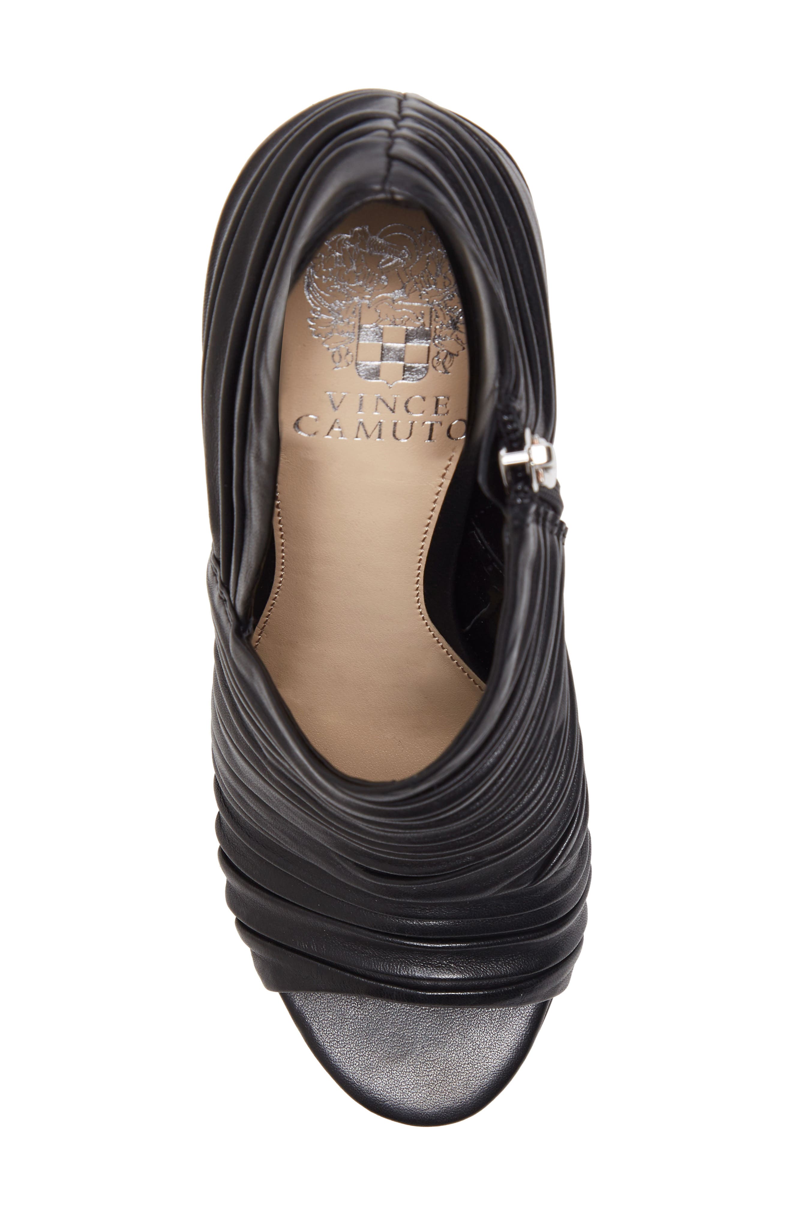 Vince Camuto Anara Ruched Peep Toe Bootie, Alternate, color, 
