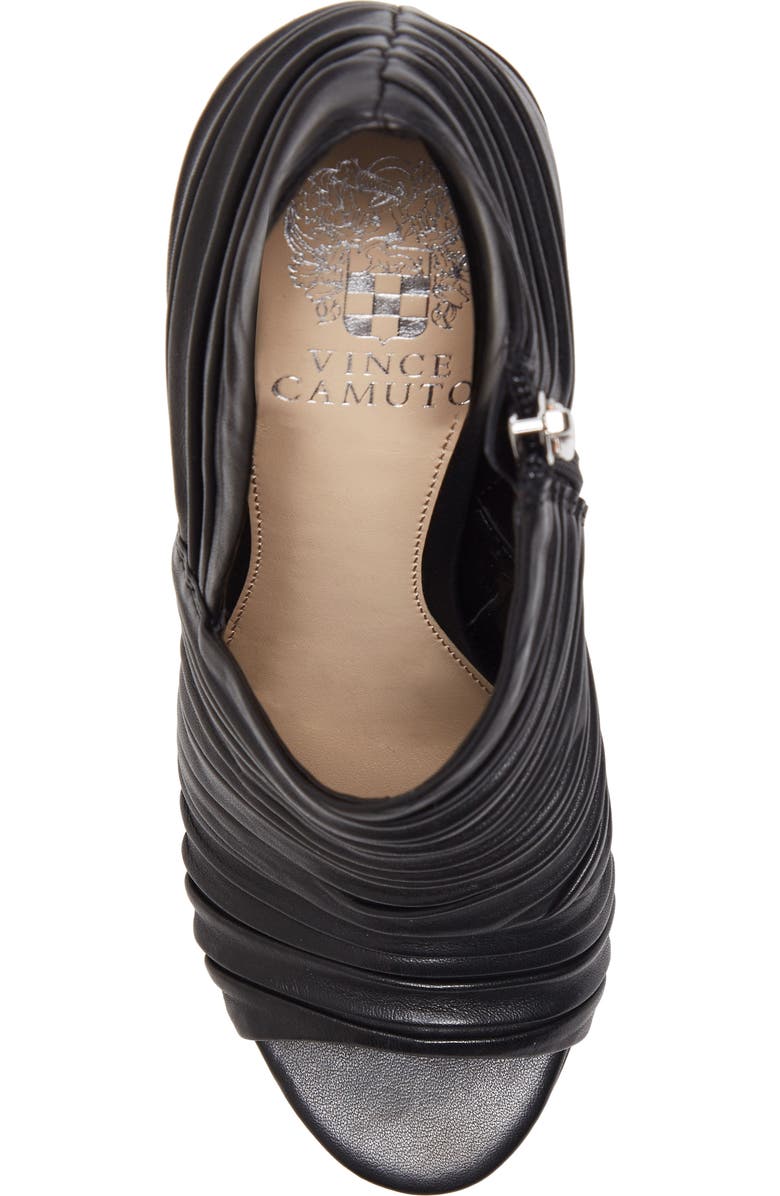 Vince Camuto Anara Ruched Peep Toe Bootie, Alternate, color,