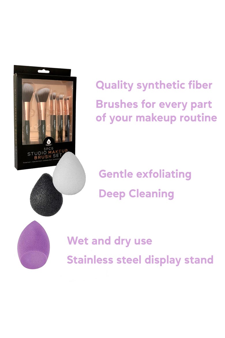 Makeup Sponge, Konjac Sponge & Brush Set, Alternate, color, Multicolor