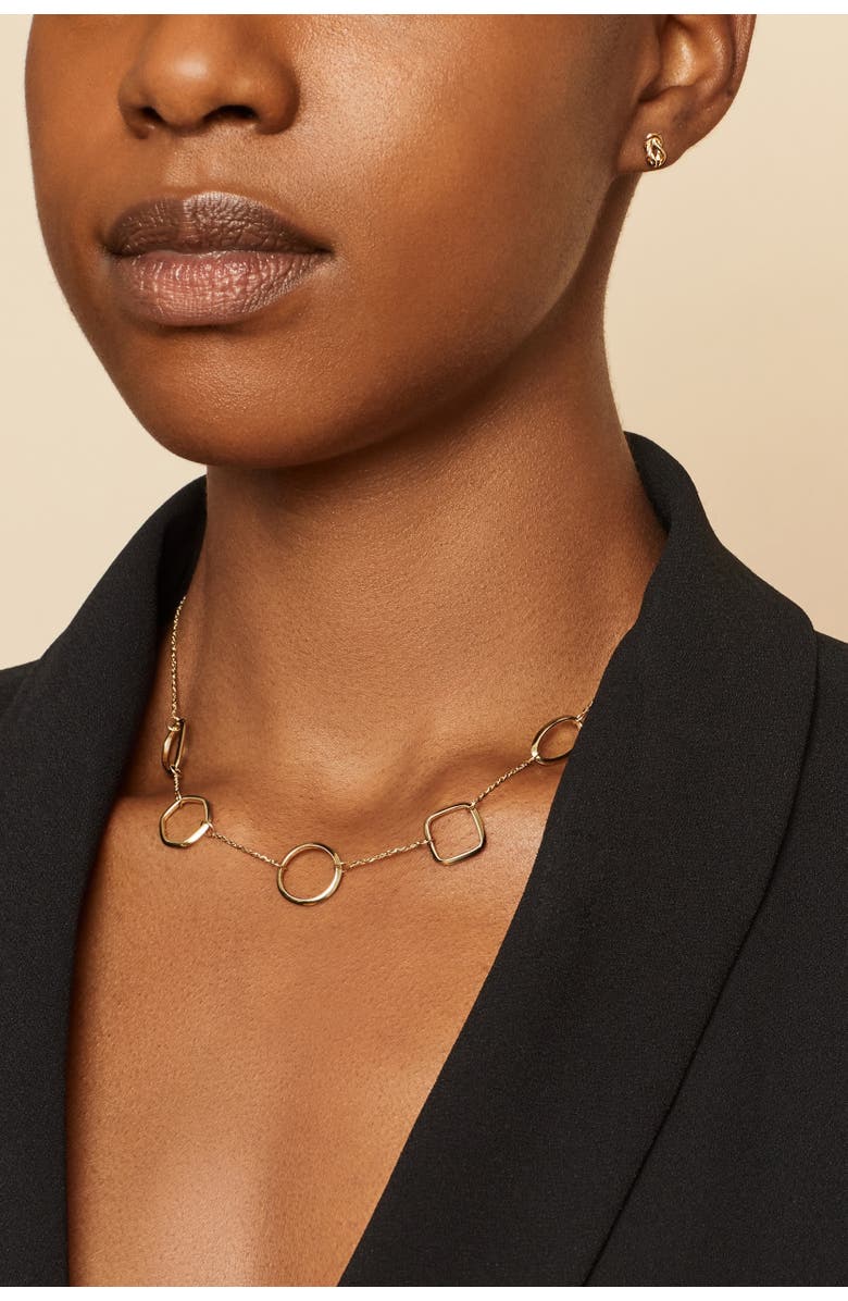 Oradina 14K Yellow Gold Riverdale Station Necklace, Alternate, color, Yellow Gold