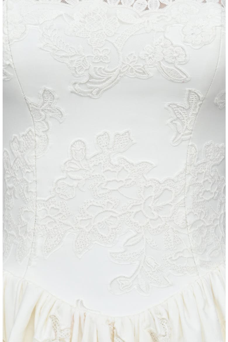 Chloe Broderie Anglaise Minidress, Alternate, color, WHITE