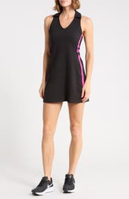 DKNY Side Stripe Polo Tank Dress
