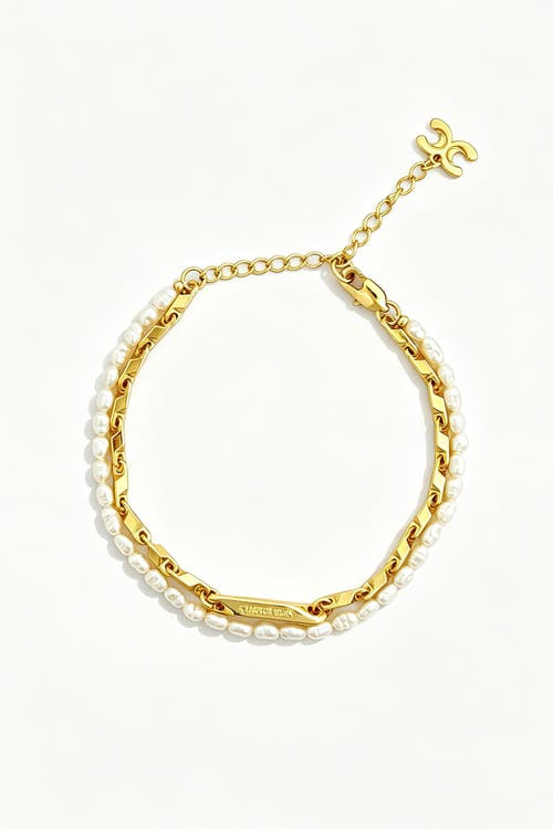 Classicharms Madison Gold Layered Pearl Bracelet at Nordstrom