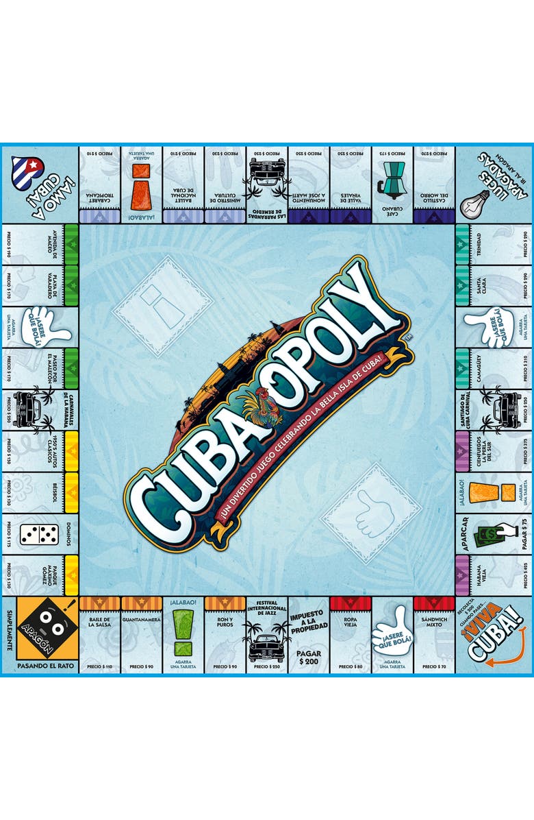 Late for the Sky Cubaopoly Monopoly Board Game, Alternate, color, Multicolored