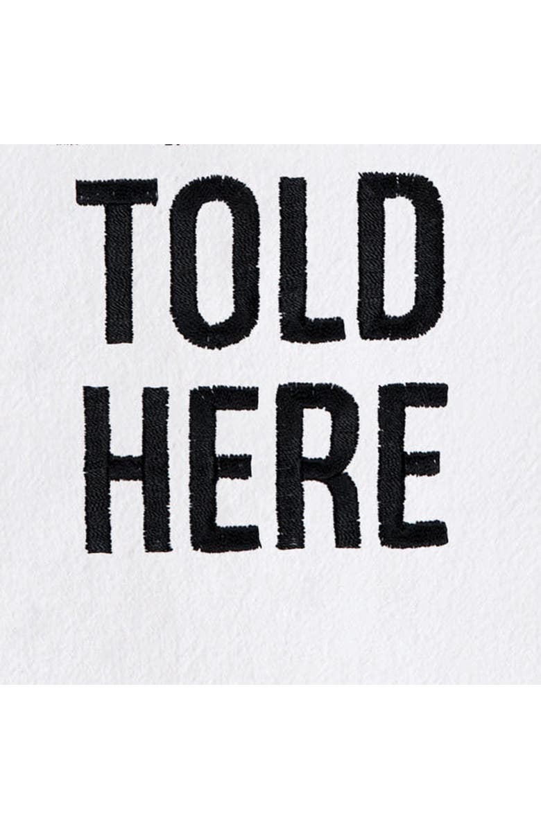 C&F Home Dad Jokes Told Here Father's Day Kitchen and Bathroom Embroidered Hand Towel, Alternate, color, Black