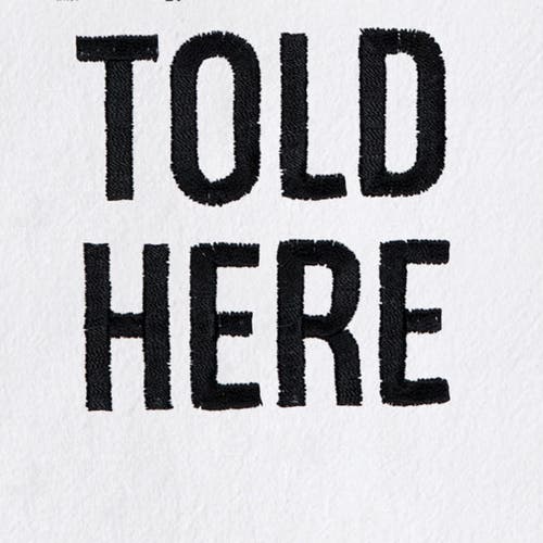 C & F Home C&f Home Dad Jokes Told Here Father's Day Kitchen And Bathroom Embroidered Hand Towel In White