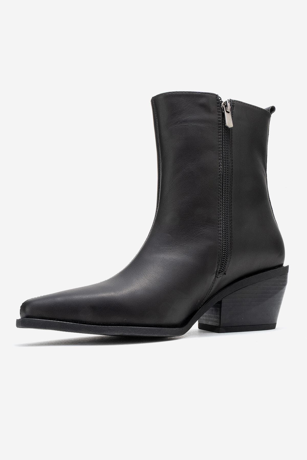 Forever & Always Shoes Lexia Leather Western Boot, Alternate, color, 