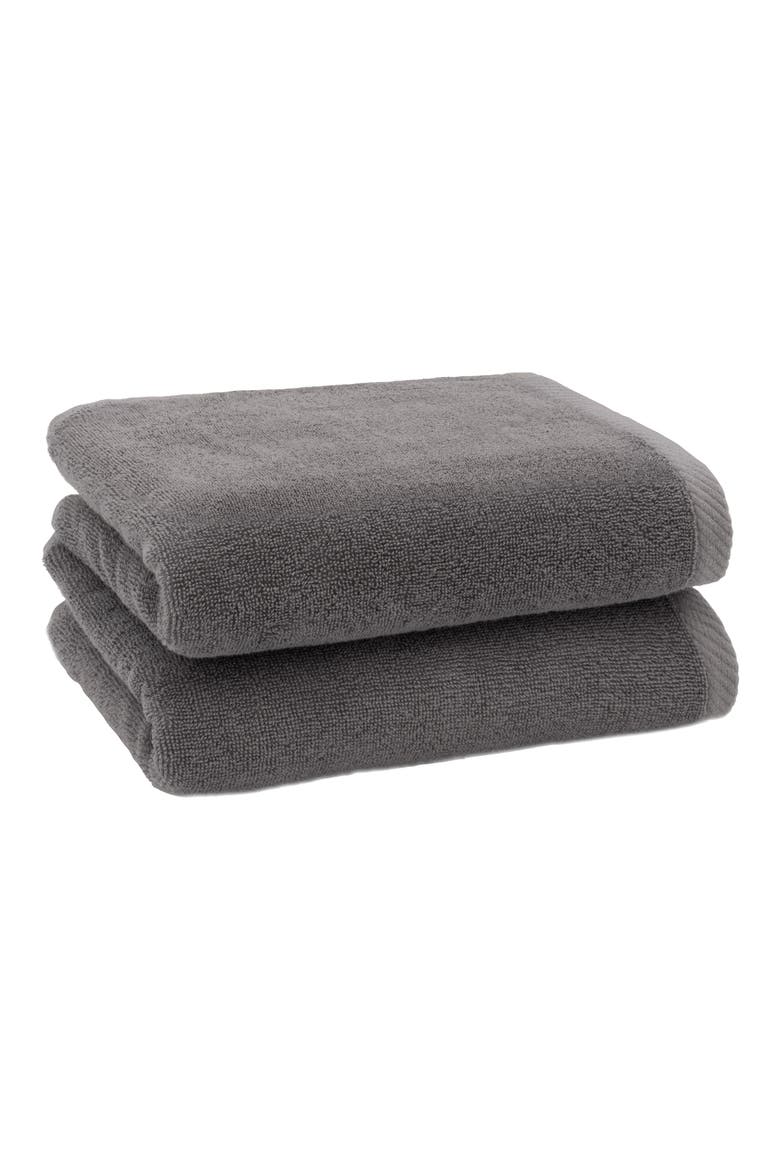 2-Pack Ediree Cotton Hand Towel Set, Main, color, CHARCOAL