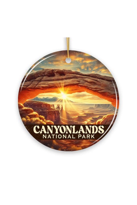 Canyonlands Sunrise Arch Ceramic Ornament