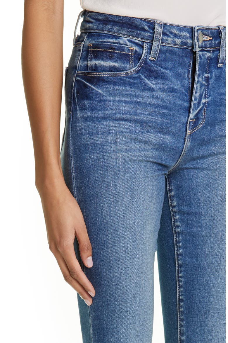 Ruth Raw Hem Straight Leg Jeans, Alternate, color, CAMBRIDGE