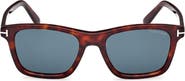 TOM FORD Barron 54mm Square Sunglasses