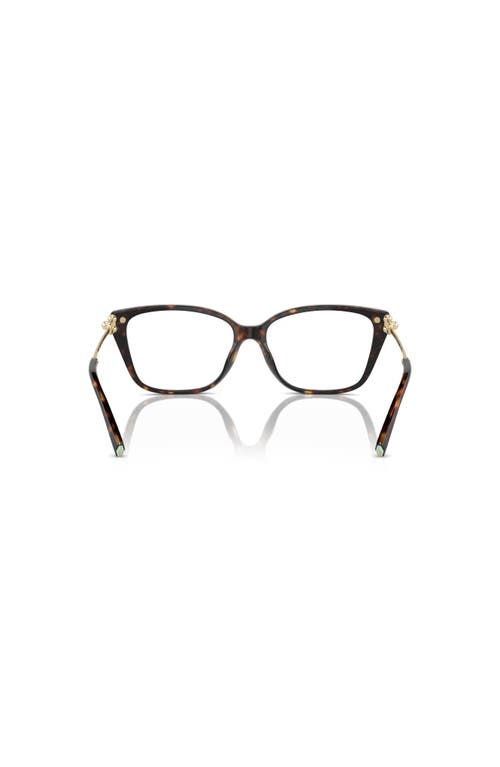 Tiffany & Co . 53mm Rectangle Optical Glasses In Brown