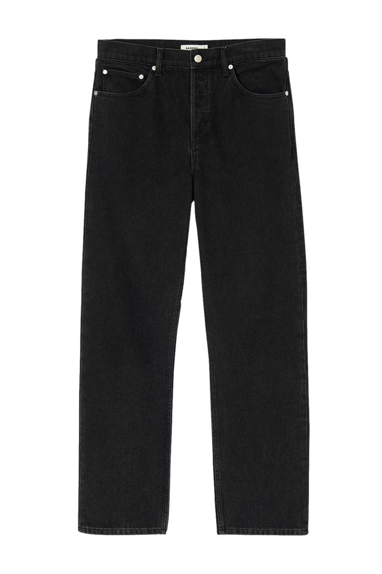 Straight-fit jeans, Alternate, color, Black