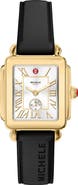 MICHELE Deco Sport Mid Quartz Silicone Strap Watch, 29mm x 31mm