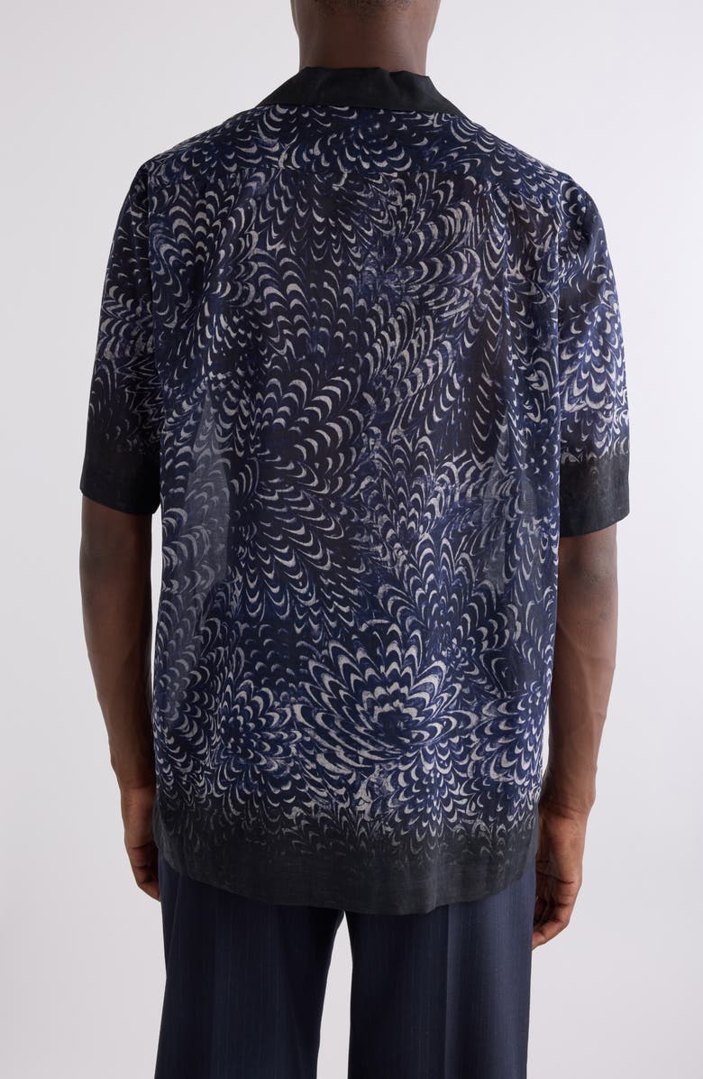 Dries Van Noten Carltone Print Camp Shirt, Alternate, color, 