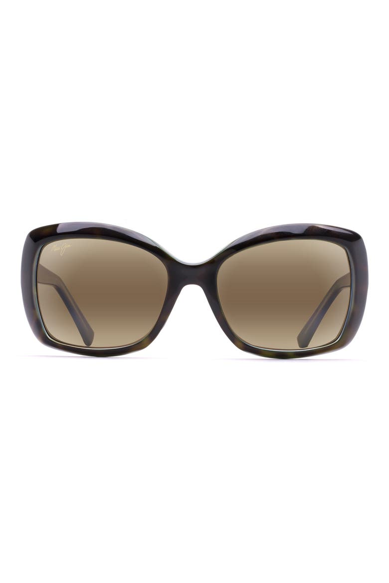 Orchid 56mm PolarizedPlus2® Square Sunglasses, Main, color, TORTOISE PEACOCK/ HCL BRONZE