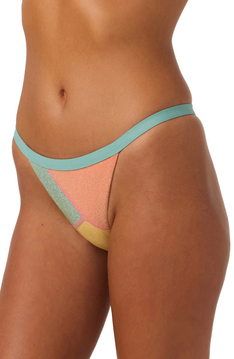 O'Neill Mirage Colorblock Queens Bikini Bottoms, Alternate, color, 