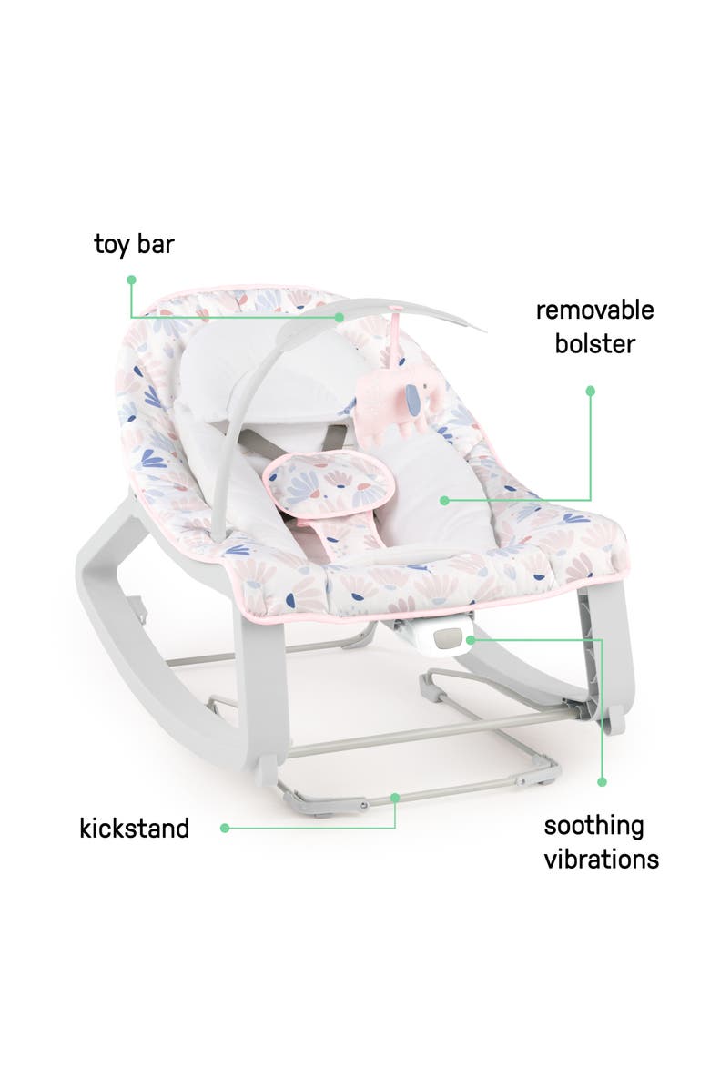 INGENUITY Keep Cozy 3-in-1 Grow with Me Baby Bouncer, Alternate, color, Pink