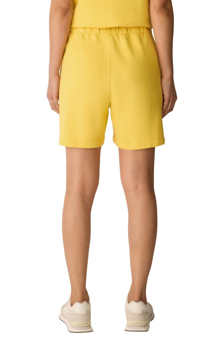 Eileen Fisher Organic Cotton Drawstring Walking Shorts, Alternate, color, Soleil