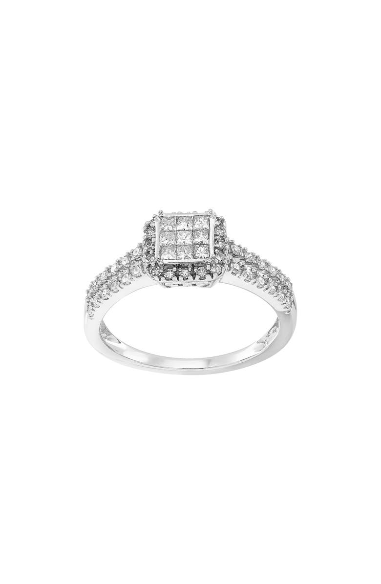Frankie & Zoe Diamond Engagement Ring, Alternate, color, White Gold