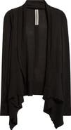 Rick Owens Open Front Virgin Wool Cardigan