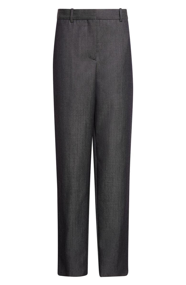 Balenciaga Denim Look Wool Twill Fittined Trousers, Alternate, color, 4100 Navy