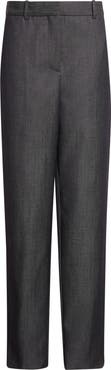 Balenciaga Denim Look Wool Twill Fittined Trousers