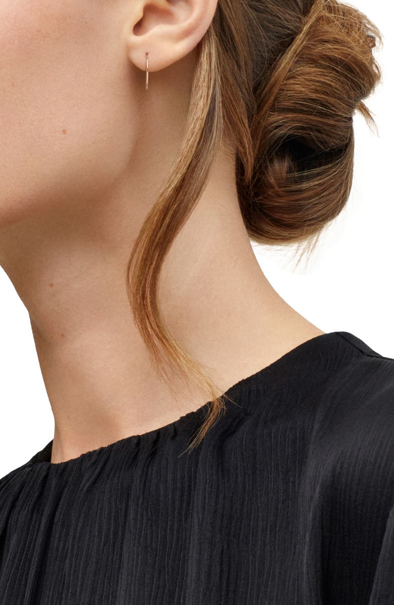 Frankie & Zoe 16mm Endless Hoop Earrings, Alternate, color, Rose Gold