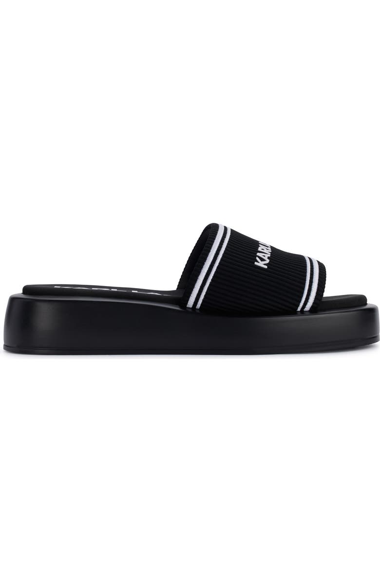 KARL LAGERFELD PARIS Ohare Platform Slide Sandal, Alternate, color,