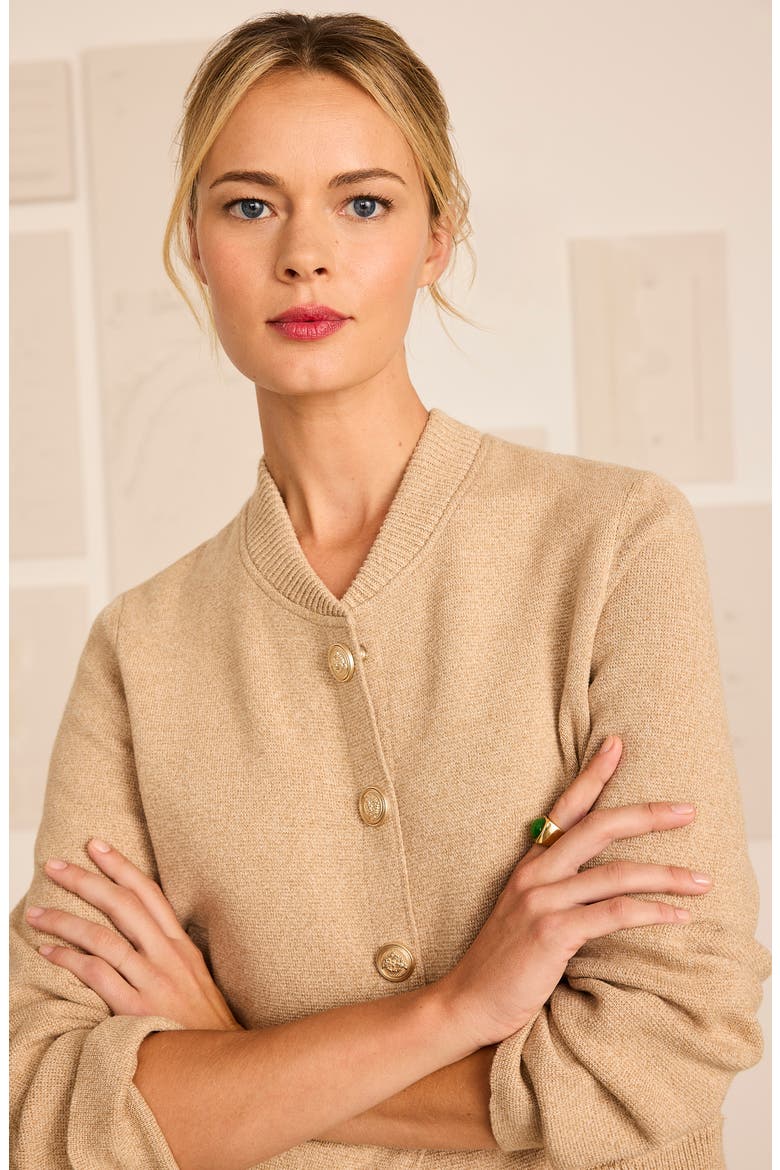 Knit Bomber Jacket, Alternate, color, JUTE