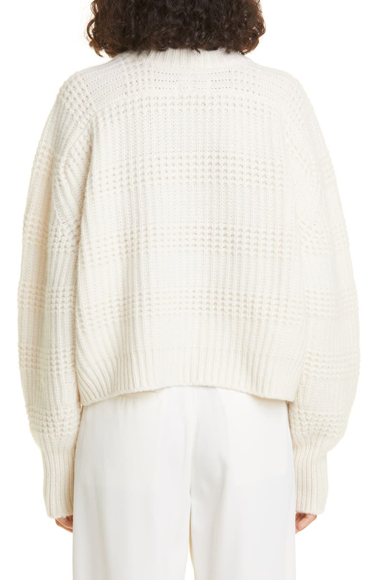 LOULOU DE SAISON Duba Mixed Stitch Cashmere Sweater, Alternate, color, 