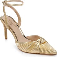 Jewel Badgley Mischka Enid Ankle Strap Pointed Toe Pump